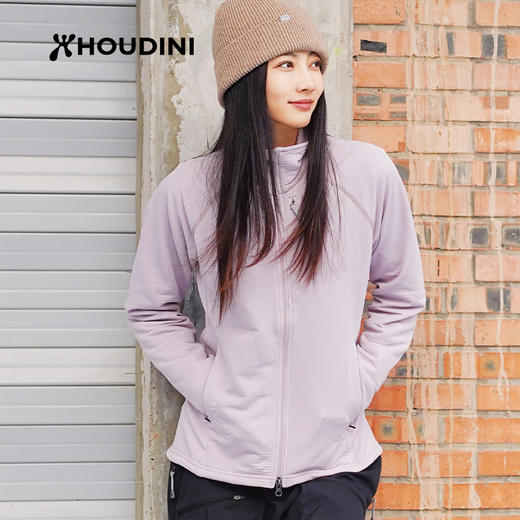 HOUDINI胡丁尼 Aero Jacket 航天户外女立领抓绒衣夹克外套 830040 商品图0