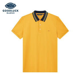 德鲨棉质短袖POLO衫男青年2026夏新款休闲撞色上衣翻领T恤