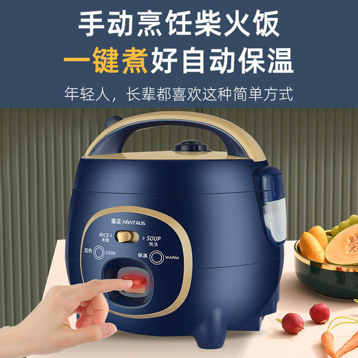 「两色可选！颜值派」迷你电饭煲1.8L多功能电饭锅家用学生宿舍蒸煮锅礼品厨房用品 商品图1