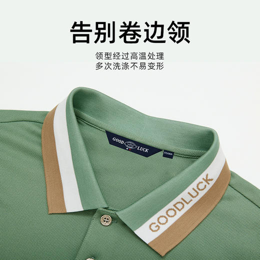 德鲨鲨鱼夏新款休闲短袖POLO衫男青年时尚棉质上衣翻领T恤 商品图3
