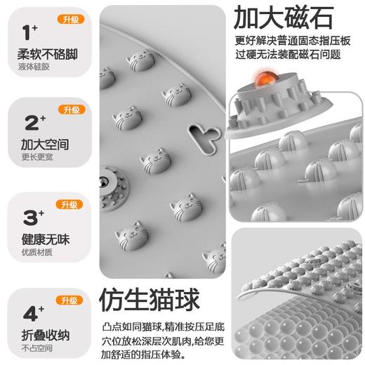 软硅胶指压板 超慢跑用 趾压板原地跑步 大液态足底按摩脚踩垫 商品图2