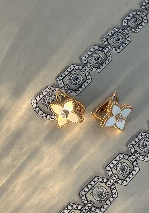 好运连连 天然贝母耳扣 银镀金耳扣  非质量问题 不退不换 商品图7