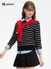 波顿女士春秋季圆领条纹卫衣长袖套头针织衫LT329125 商品缩略图3