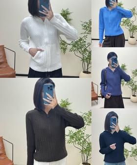 奥莱渠道带标【拉夫全拉链连帽衫】ME4517
拉链/开衫/毛衣/戴帽子/麻花