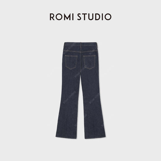 ROMI STUDIO“复古优雅”经典赤耳丹宁超模微喇牛仔裤 RWCSXD2096 商品图1
