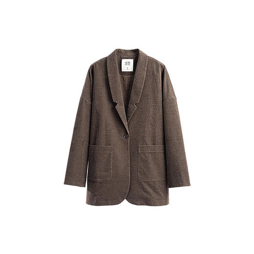 绽放033朵/桑蚕丝匹马棉灯芯绒帅气休闲西装外套女春百搭新款上衣 商品图4