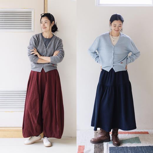 特绽放076朵/糖果针织衫·全羊毛v领开襟针织衫女春新款针织开衫 商品图3