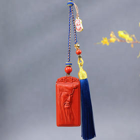 朱砂武财神挂饰、车挂