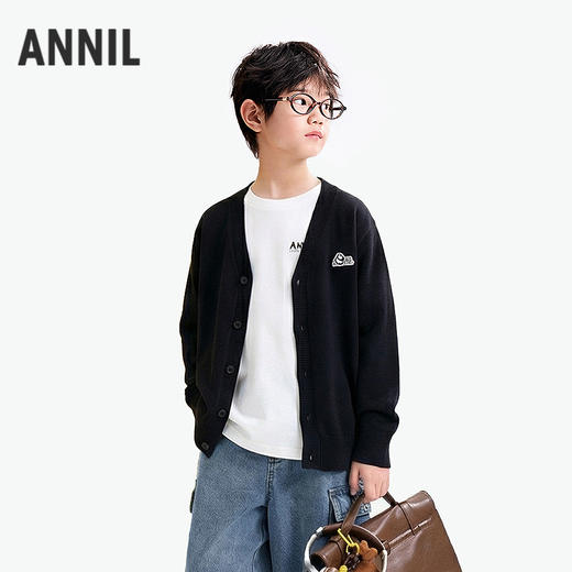 男女童针织开衫春季新款安奈儿童装EM614700 商品图2