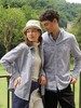 【抗菌防臭】波顿女士秋冬季翻领磨毛长袖纯棉条纹衬衫宽松休闲舒适百搭衬衣LS101325 商品缩略图2