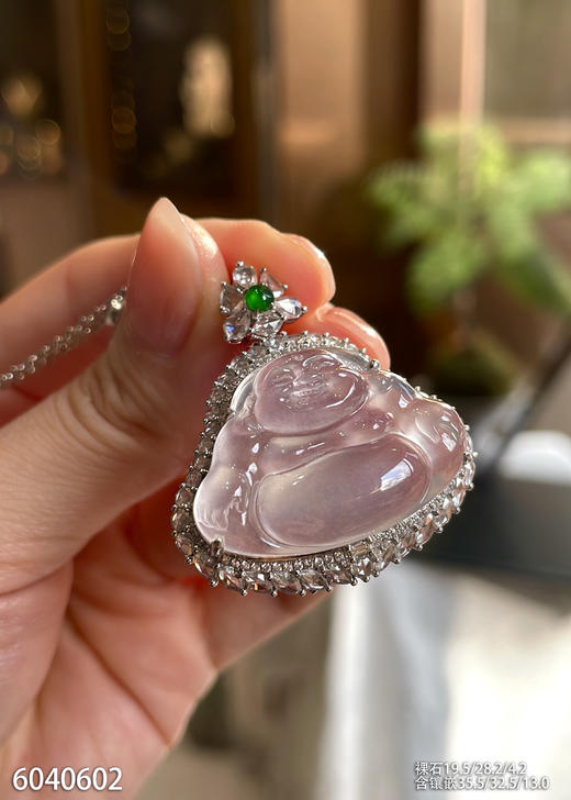 玻璃种佛公吊坠【6040602】具体价格微信咨询 商品图5