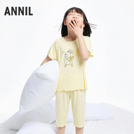女童家居服套装夏季新款安奈儿童装JG621787 商品图0