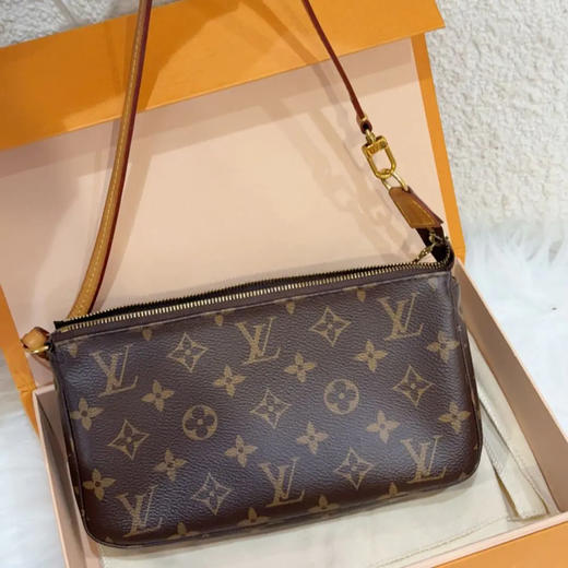 lv 大号 麻将 老花 腋下包 商品图0