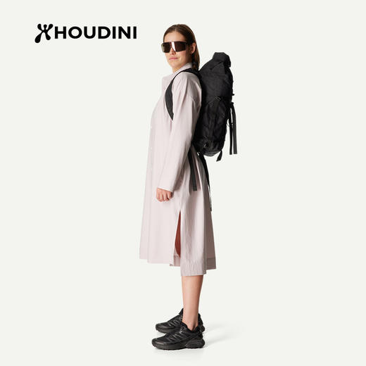 HOUDINI胡丁尼Route Shirt Dress路径女户外夏中长款衬衫长裙 860068 商品图2