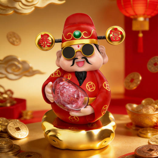 【成都印钞】碎钞财神爷摆件 商品图3