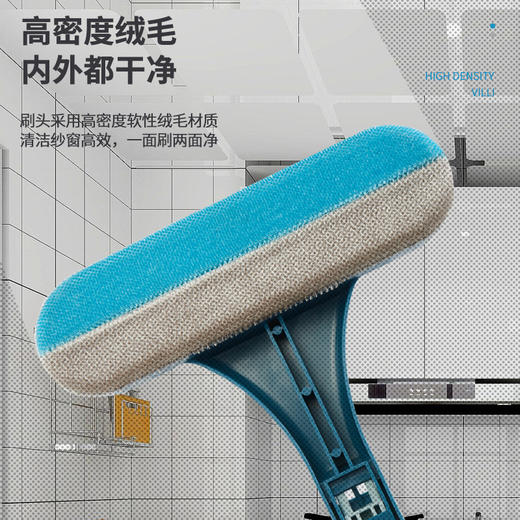【多功能双向除尘刷❗自带小刷子，角落也能刷】纱窗清洁刷纱窗清洗神器免拆洗擦窗器纱窗擦窗清洁器双面纱窗刷子。rg 商品图3