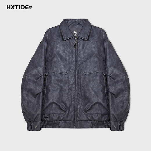 【新品上新】HX 冬季短款翻领皮羽绒服90绒轻奢质感S100544065101/02 商品图6