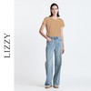 LIZZY夏季新款优雅时尚圆领百搭通勤纯棉舒适女上衣T恤8153 商品缩略图1