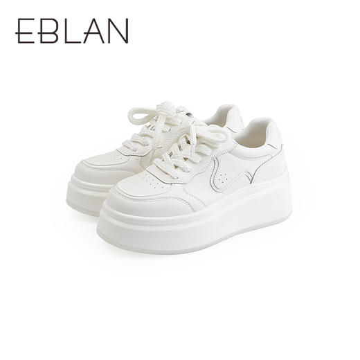 伊伴2026春季新年氛围感红色厚底休闲板鞋B26151250 商品图4