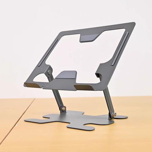雷克森笔记本电脑支架散热铝合金底座托架站立式增高架办公 商品图3