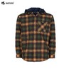 波顿男士秋冬季可拆帽磨毛格子衬衫型外套宽松百搭时尚长袖加绒外套MSJ120325 商品缩略图5
