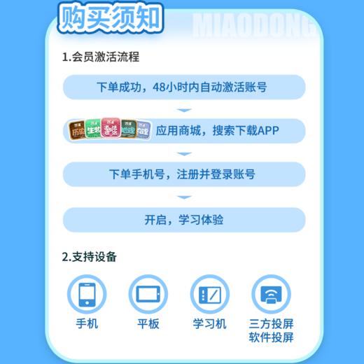 【妙懂开学季上新】政史地物生全套畅学，道法长期，史地物生十年卡 商品图4