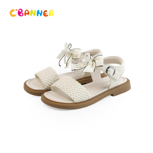 【上新】千百度2026夏季童鞋亲肤超纤编织 细腻柔软休闲凉鞋A26389684 商品图4