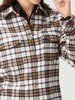 波顿女士秋冬季宽松翻领长袖格子磨毛衬衫型外套休闲百搭外套LSJ089325 商品缩略图4