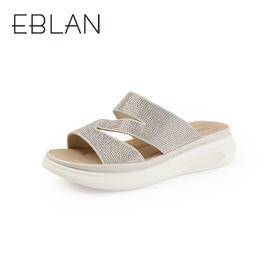 【上新】伊伴2026夏季超轻软闪耀钻面休闲凉拖B26318680