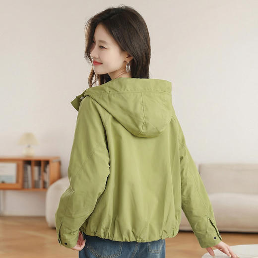 百媚生 休闲短外套女春秋夹克上衣BK9005 商品图1