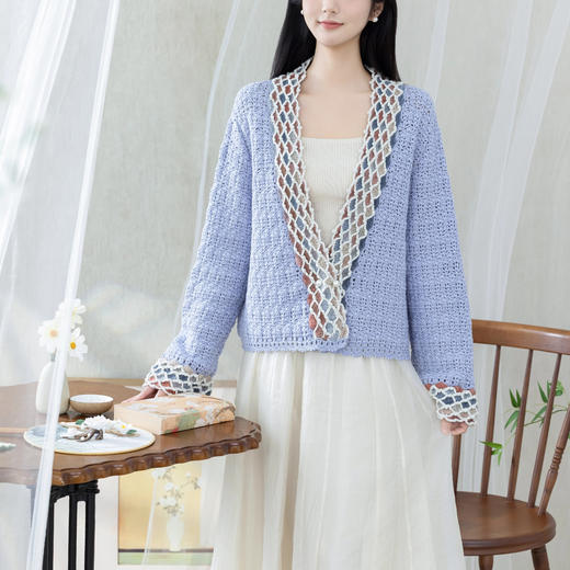 苏苏姐家浮光开衫手工DIY编织钩针羊毛线衣服毛线团自制材料包 商品图1