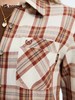 波顿女士春夏季咖杏色格子长袖衬衫高端美式休闲衬衣LS061125 商品缩略图4