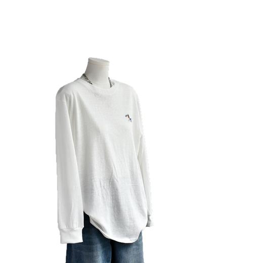 丁摩 【竹节棉衫】新款竹节棉微透长袖中长马t恤女装白色上衣打底衫5ZF-C013 商品图4