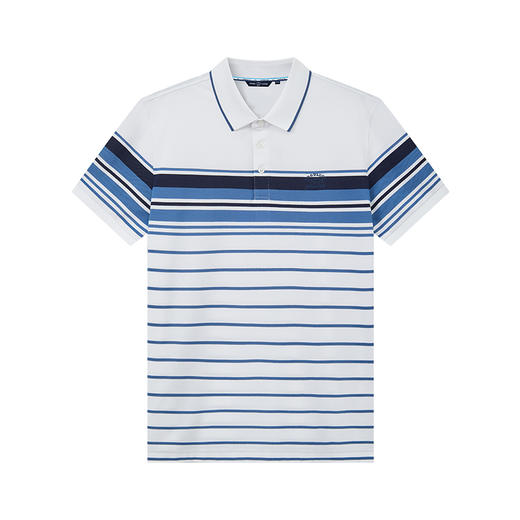 【桑蚕丝】德鲨鲨鱼条纹短袖POLO衫男2026夏季新款休闲T恤 商品图4