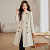 丁摩 超好看风衣外套女春秋新款时尚收腰显瘦中长款英伦风大衣5ZF-2911 商品缩略图3