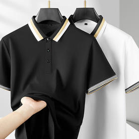 polo衫夏季新款男士拼色翻领高级感企业工作服T恤衫男装上衣   STZZ-STYPL07