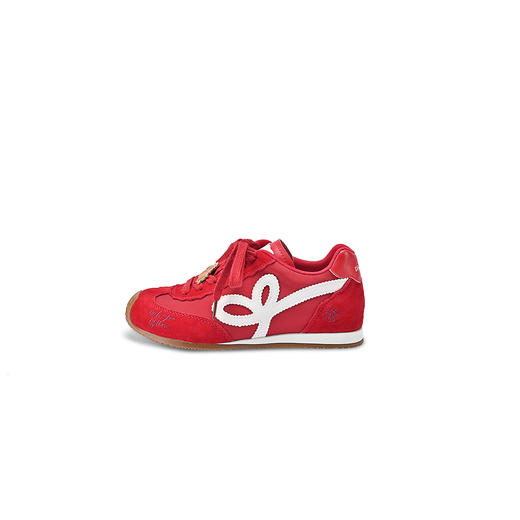 KDS经典鲨【马上發财】春专柜新品牛皮革红色系带平底休闲德训鞋KW16-617031 商品图7