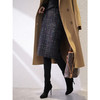 百媚生 毛呢格子半身裙女高腰显瘦包臀裙W26Q6B0066 商品缩略图0