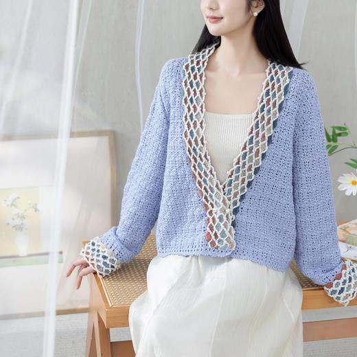 苏苏姐家浮光开衫手工DIY编织钩针羊毛线衣服毛线团自制材料包 商品图3