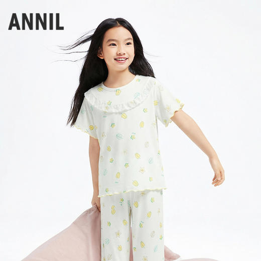 女童家居服套装夏季新款安奈儿童装JG621785 商品图1