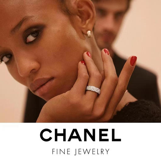 Chanel香奈儿戒指宽版菱格全满钻戒指（XJ） 商品图8
