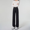 丁摩 【西装阔腿裤】女装春新品显瘦垂感拖地直筒休闲西裤阔腿裤5ZF-C332 商品缩略图3