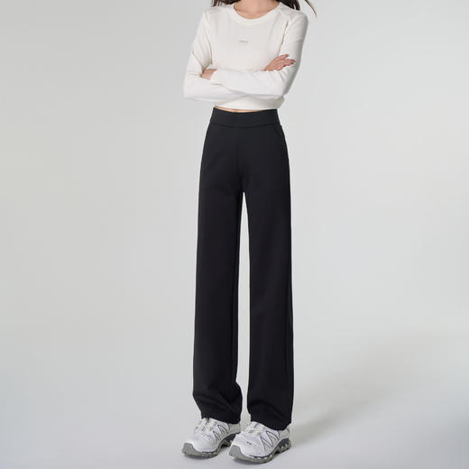 丁摩 【西装阔腿裤】女装春新品显瘦垂感拖地直筒休闲西裤阔腿裤5ZF-C332 商品图3