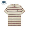 【桑蚕丝】德鲨鲨鱼男装短袖条纹T恤2026夏新款百搭打底衫 商品缩略图0