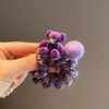 丁摩 高级感紫色秋冬高弹力卡通小熊电话线发圈女气质时尚可爱甜美5ZF-697 商品缩略图2