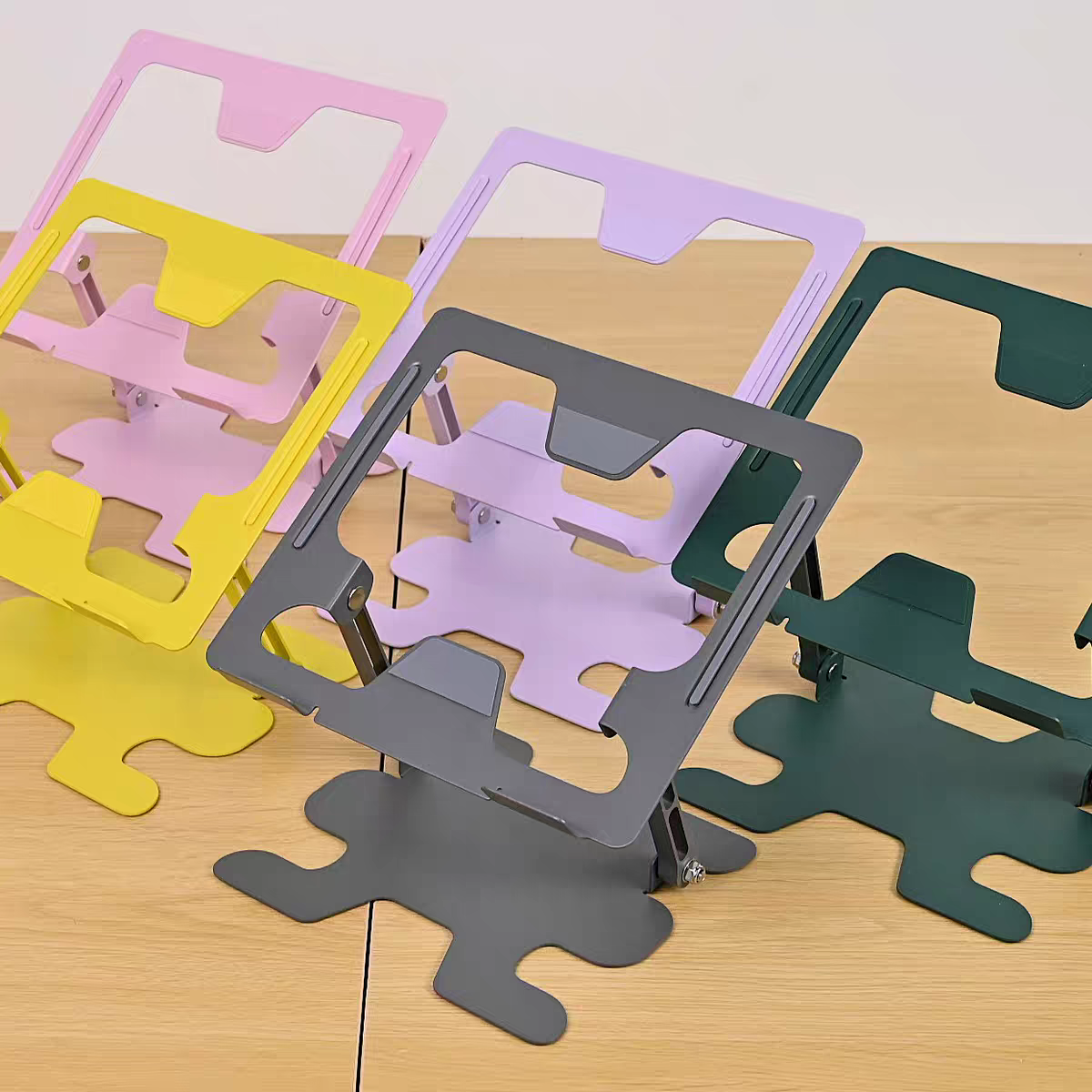 雷克森笔记本电脑支架散热铝合金底座托架站立式增高架办公