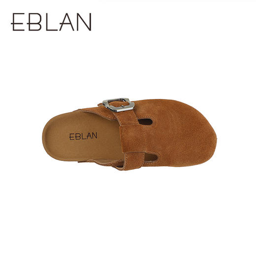 【上新】伊伴2026夏季慵懒松弛感舒适实穿厚底勃肯拖B26257060 商品图2