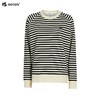 波顿女士秋冬海军风条纹圆领插肩袖百搭通勤长袖针织衫LT352325 商品缩略图5