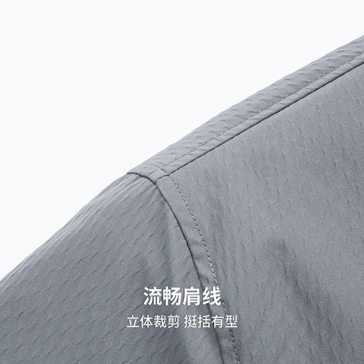 【易打理】圣得西翻领商务夹克男士外套2026新款春季肌理面料上衣 商品图7