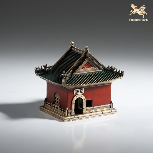 铜师傅 见微系列《武当联名升运殿》客厅铜建筑摆件 家居工艺品 商品图1
